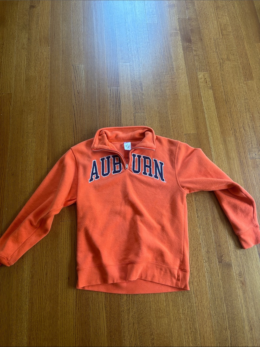 Auburn Orange Quarterzip Pullover